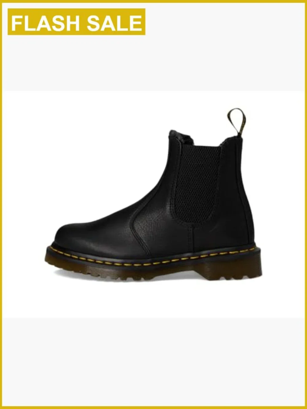 Grizzly Leather Chelsea Boots with Fleece Lining, Round Toe, Pull-On Style